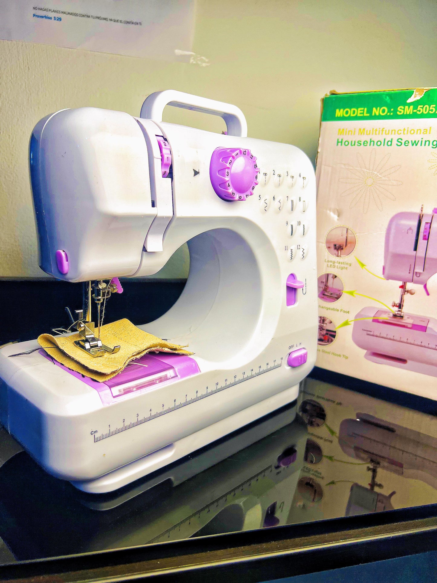 MÁQUINA COSER MULTIFUNCIONAL PORTÁTIL ELÉCTRICA 12PUNTADAS